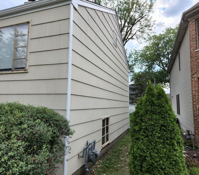 before and after exterior painting