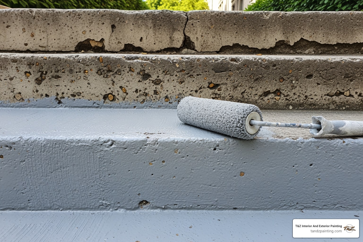 paint for concrete steps outside, Specialty Coatings and Textured Painting in Lombard, Illinois