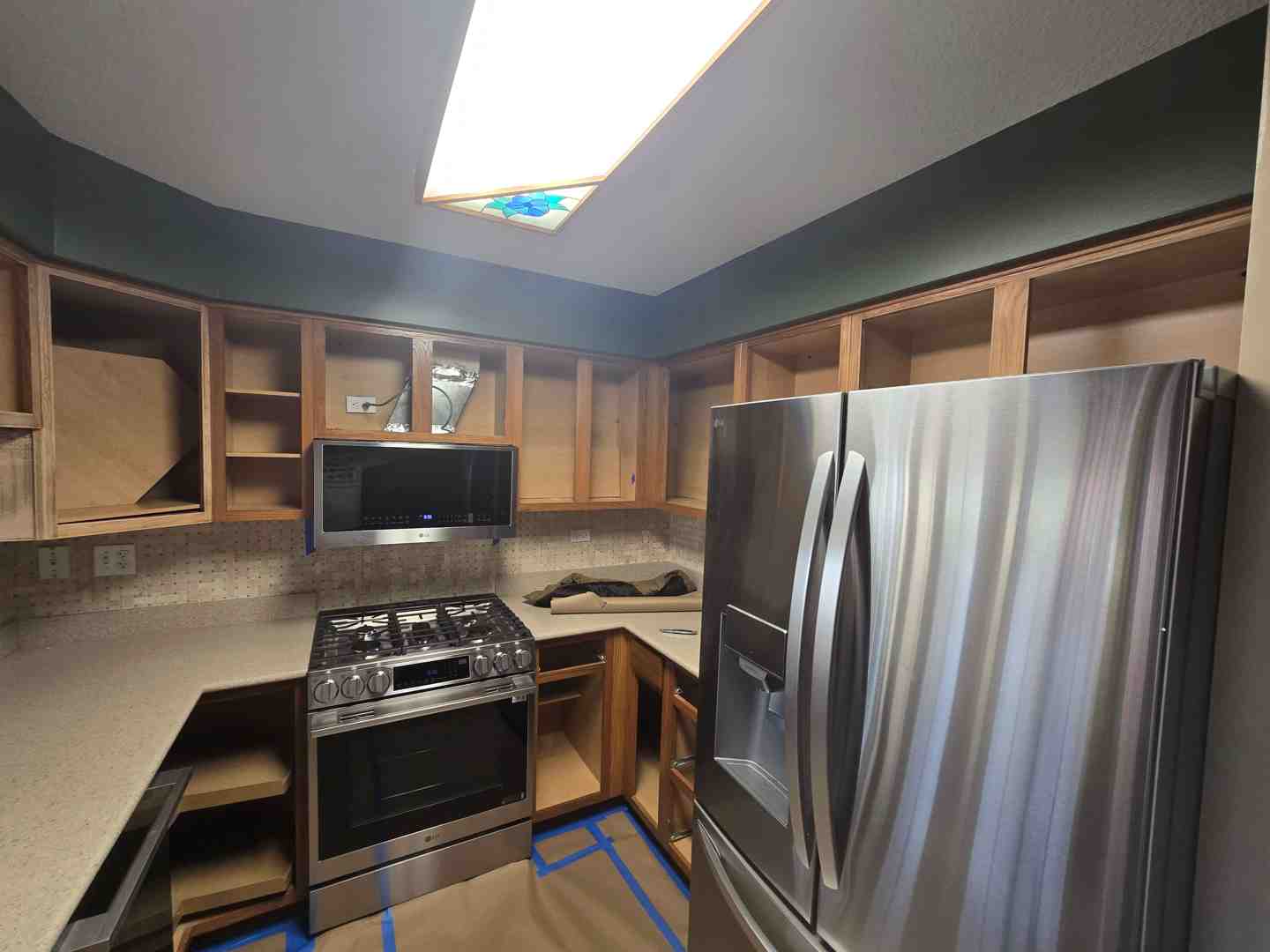 painting gloss kitchen cabinets