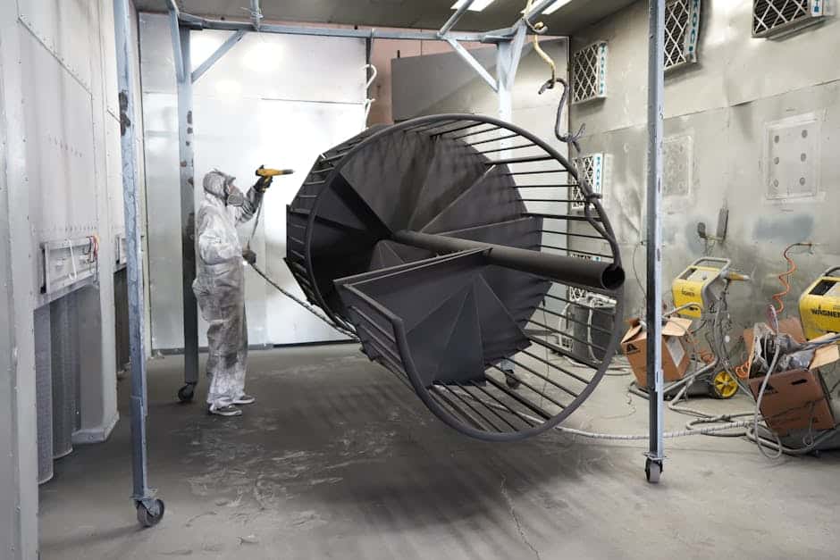 metal spray painting