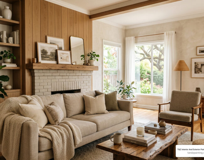 neutral house designing paint living room with layered textures - house designing paint