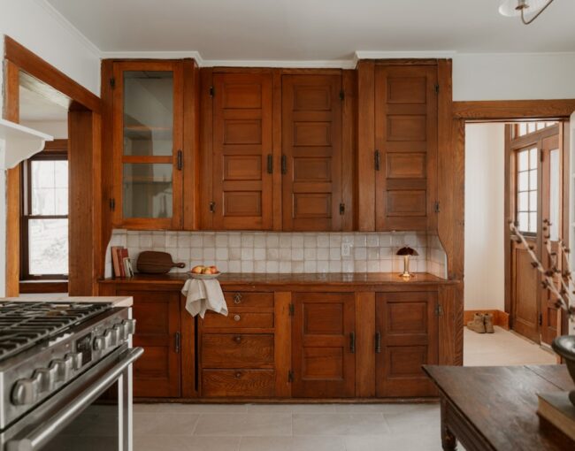 best way to restain kitchen cabinets