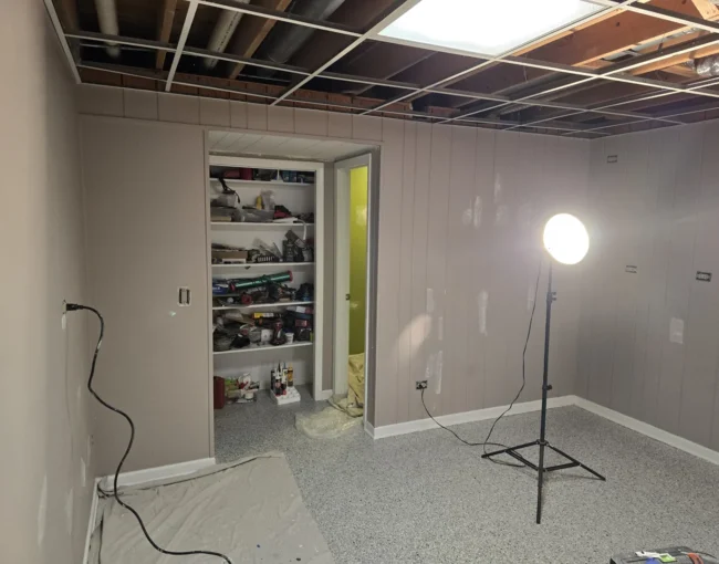 small basement painting
