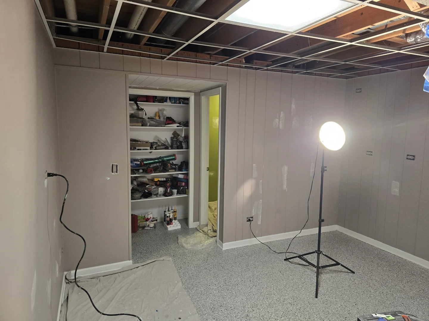 small basement painting