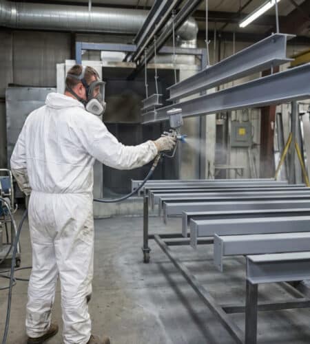 commercial metal finishing spraying Lombard