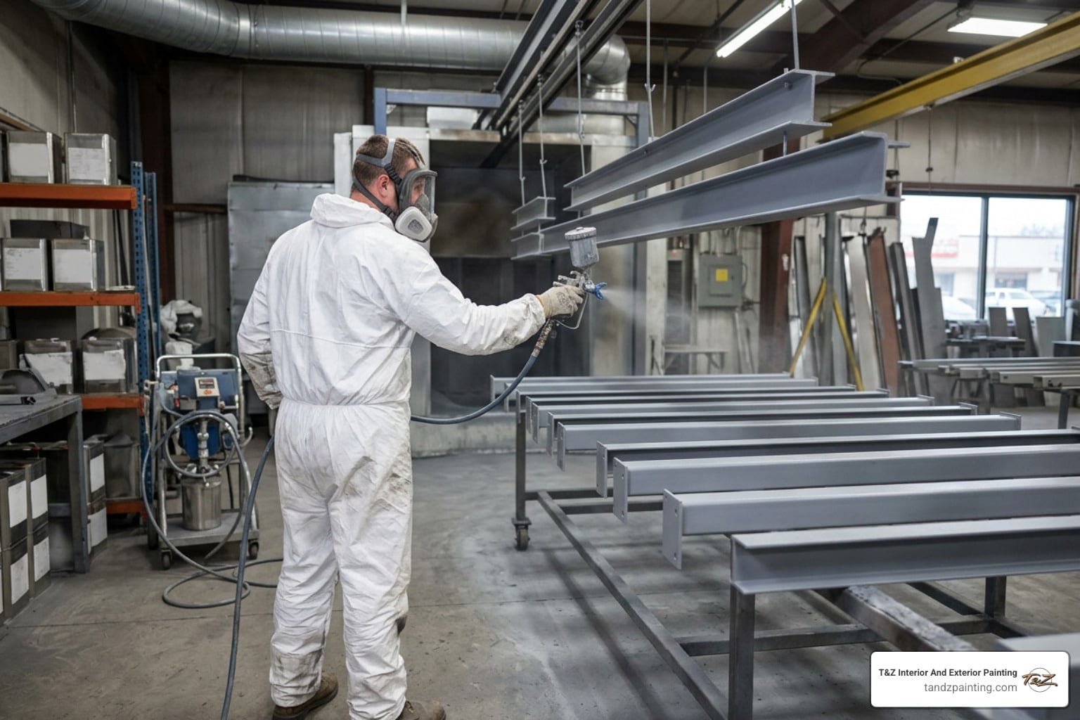 commercial metal finishing spraying Lombard