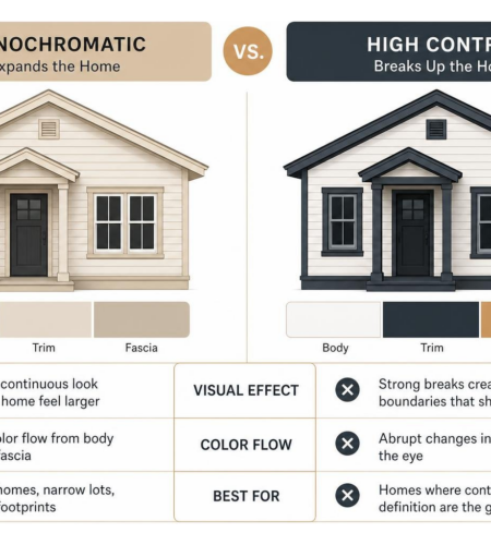 Monochromatic vs High Contrast Diagram