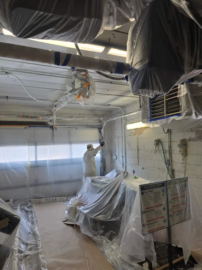industrial structural spray painting