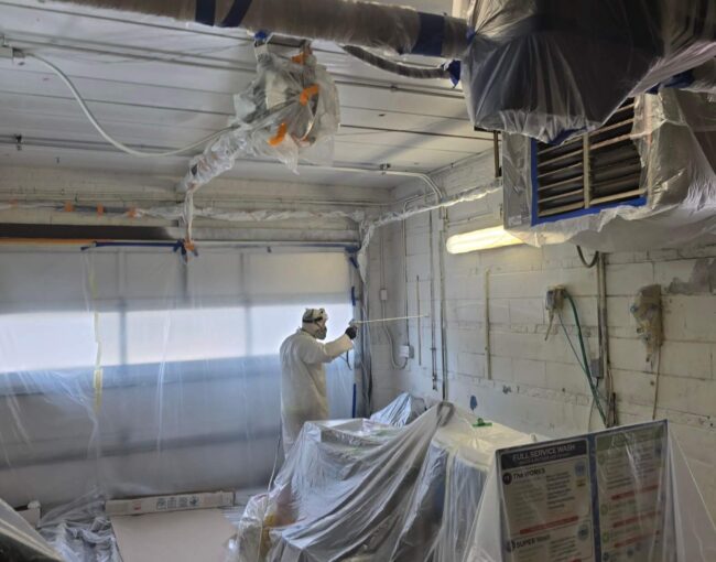 metal spray painting prep