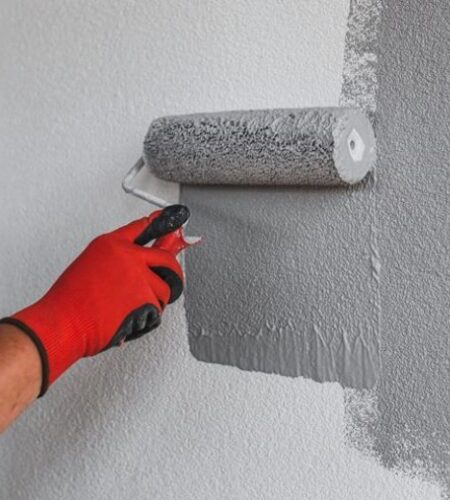 faux concrete wall finish
