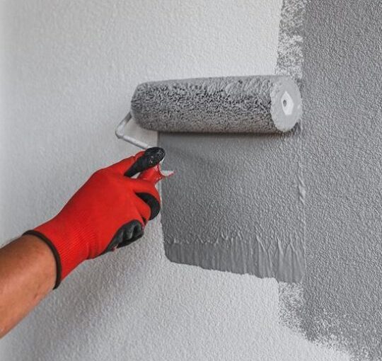 faux concrete wall finish