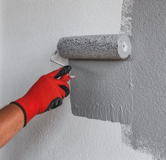 faux concrete wall finish