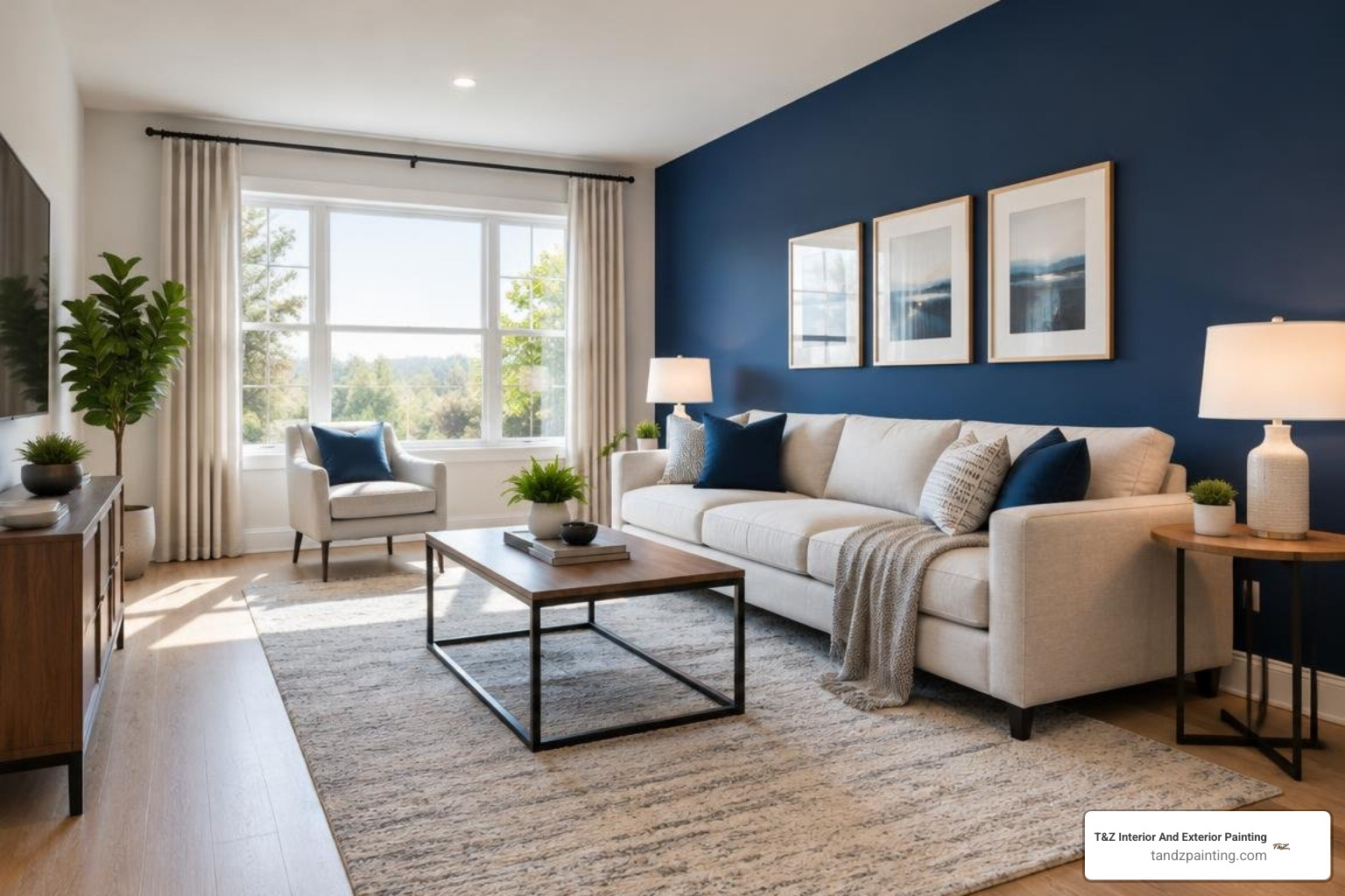 accent wall make room bigger